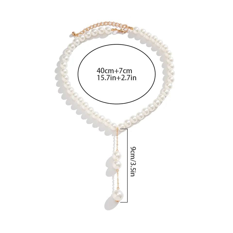 Luxury Pearls Bead Necklaces, Imitation Pearl Long Tassel Necklace, Baroque Simulated Pearls Long Tassel Pendant, Chunky Link Chain Layered Necklaces for Women Luxury Pearls Bead Necklaces, Imitation Pearl Long Tassel Necklace, Baroque Simulated Pearls Long Tassel Pendant, Chunky Link Chain Layered Necklaces for Women